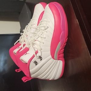 Pink and Whitw Jordan's